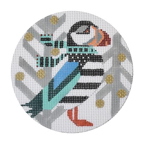 Puffins Painted Canvas Melissa Prince Designs - 1