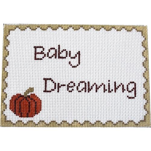 Pumpkin Baby Dreaming Painted Canvas J. Child Designs