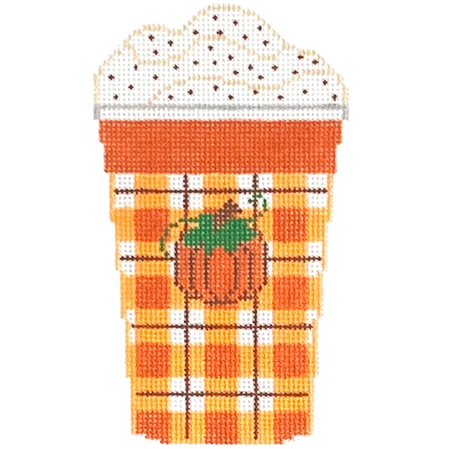 Pumpkin Cup Painted Canvas Rachel Donley