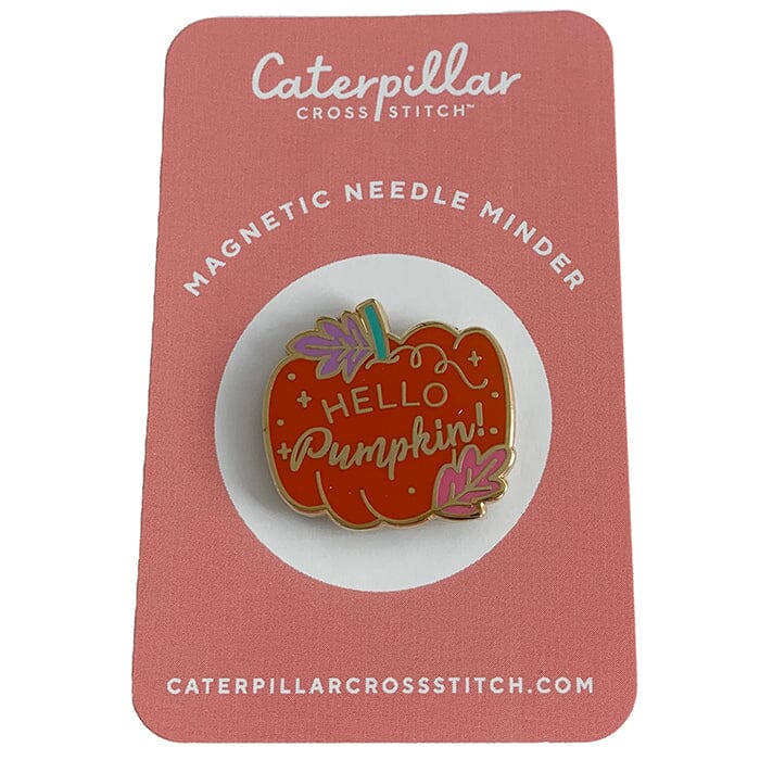 Pumpkin Enamel Needleminder Accessories Caterpillar Cross - 1