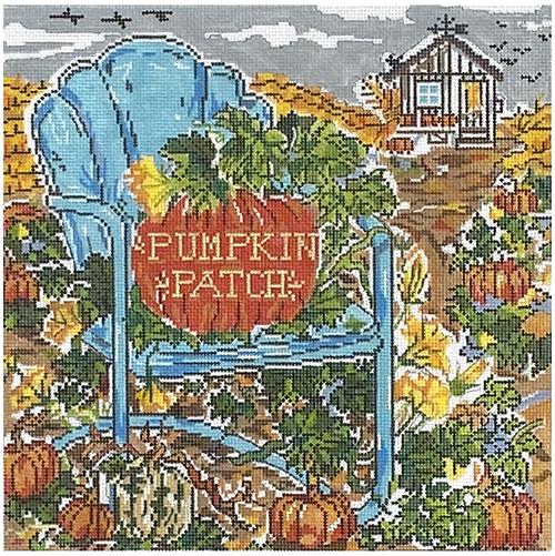 Pumpkin Patch Pumpkins Painted Canvas Cooper Oaks Design - 1