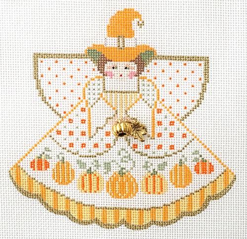 Pumpkin Witch Angel Painted Canvas Painted Pony Designs - 1
