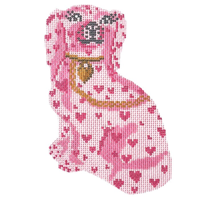 Puppy Love Single Staffordshire Painted Canvas KCN Designers