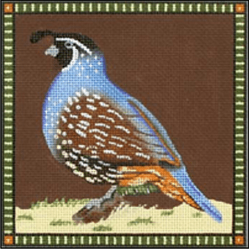 Quail Fauna Painted Canvas Melissa Shirley Designs