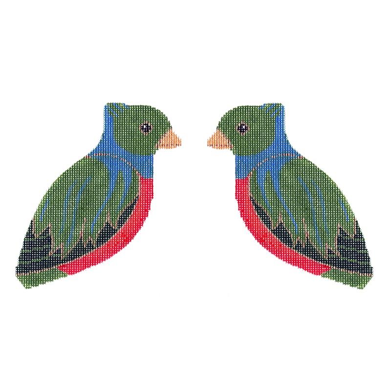 Quetzal Painted Canvas Labors of Love Needlepoint - 1