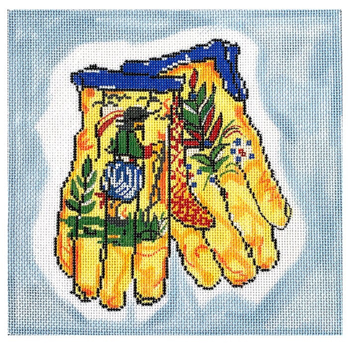 Quimper Gloves Painted Canvas Cooper Oaks Design - 1