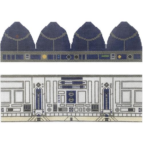 R2D2 Hinged Box with Hardware Painted Canvas Funda Scully - 1