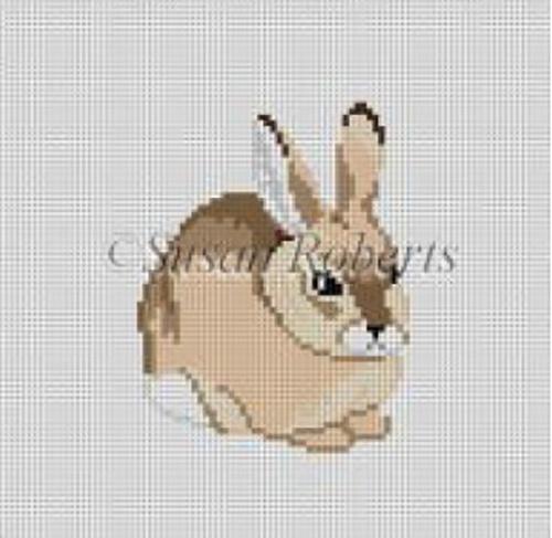 Rabbit Painted Canvas Susan Roberts Needlepoint Designs, Inc. 