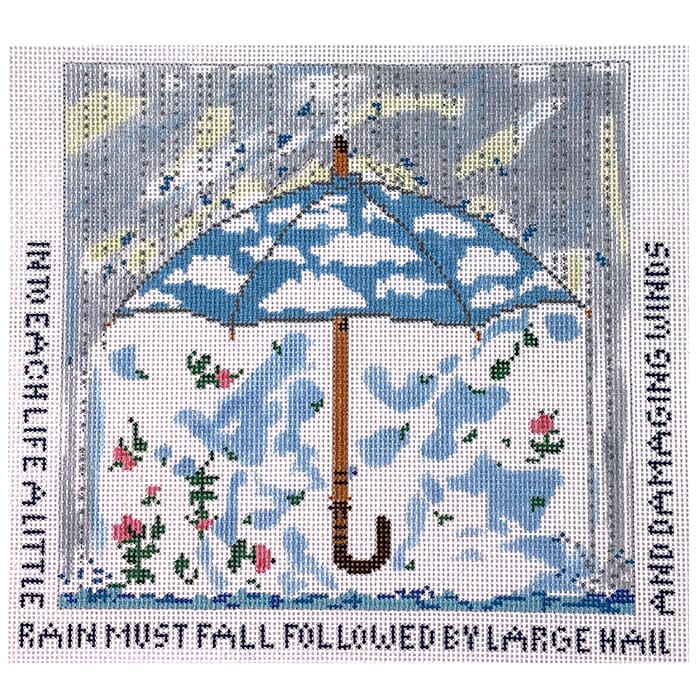 Rain Must Fall Painted Canvas Cooper Oaks Design - 1