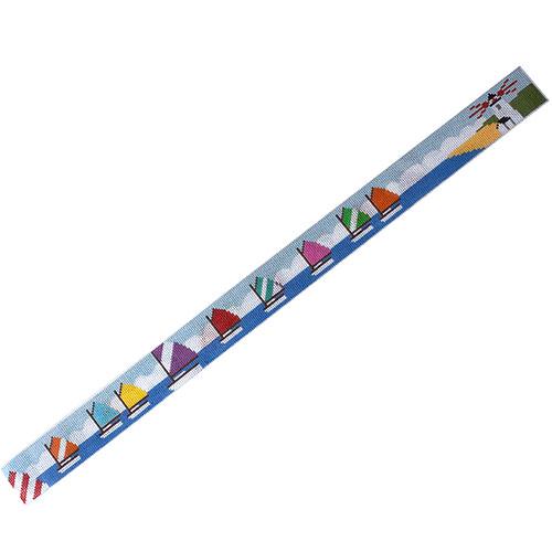 Rainbow Fleet Belt Painted Canvas Silver Needle - 2