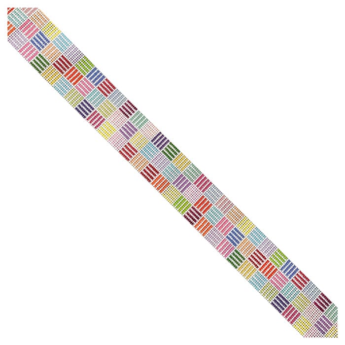 Rainbow Stash Dash Strap Painted Canvas Rachel Barri Designs - 1