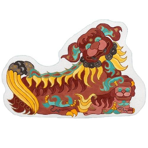 Red Foo Female Painted Canvas Decorations Designs - 1