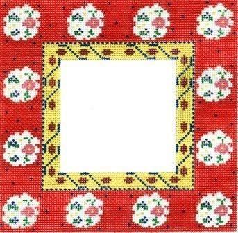 Red Frame Painted Canvas Cooper Oaks Design - 1
