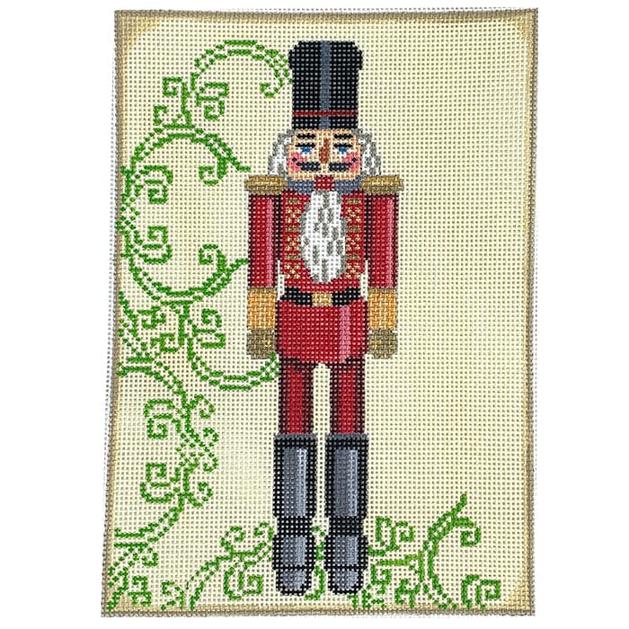 Red Nutcracker Rectangle Painted Canvas Birds of a Feather