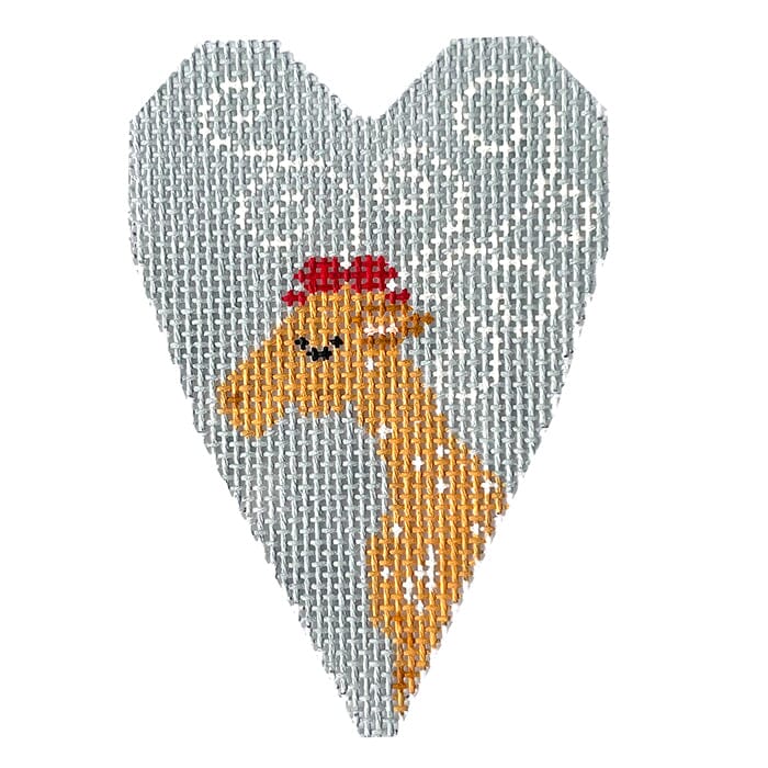 Reindeer Heart Painted Canvas NeedleDeeva - 1