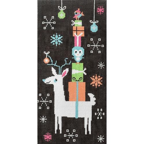 Reindeer Packages Painted Canvas A Stitch in Time - 1