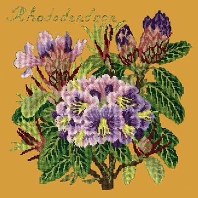 Rhododendron Needlepoint Kit Kits Elizabeth Bradley Design Yellow