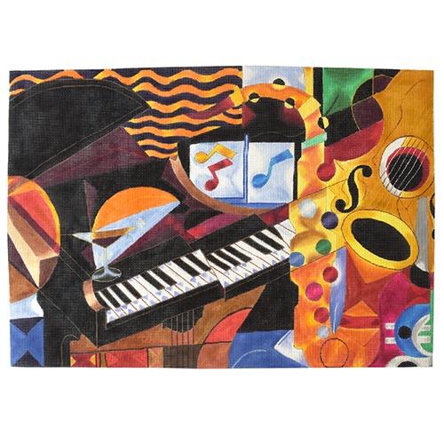 Rhythm II Piano Painted Canvas PLD Designs - 1