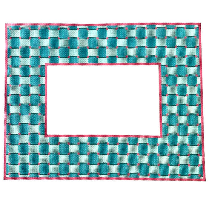 Ribbon Frame Painted Canvas Tina Griffin Designs