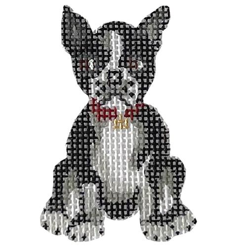 Rigby the Dog Painted Canvas The Plum Stitchery - 1