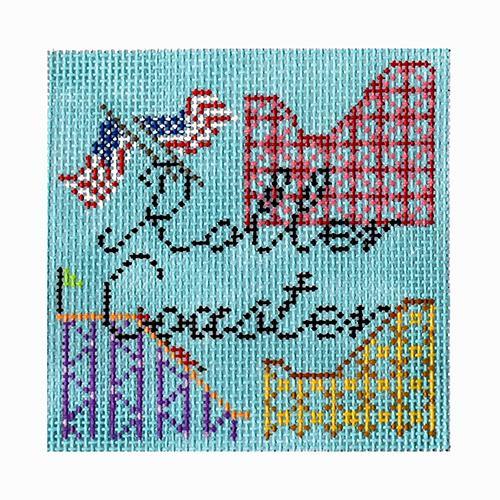 Roller Coaster Painted Canvas Kirk & Bradley - 1