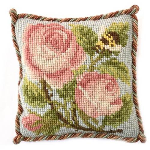 Rose and Bee Needlepoint Kit Kits Elizabeth Bradley Design