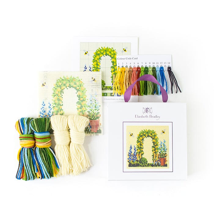 Rose Arch Mini Needlepoint Kit Kits Elizabeth Bradley Design - 2