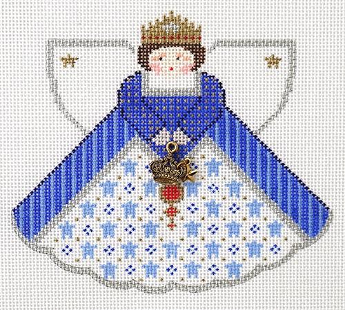 Royal Blue Queen Angel Painted Canvas Painted Pony Designs - 1