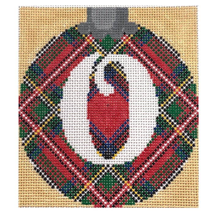 Royal Stewart Ornament Letter O Painted Canvas CanvasWorks - 1