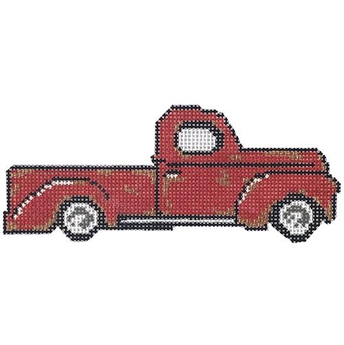 Ruby the Truck Painted Canvas Alice & Blue
