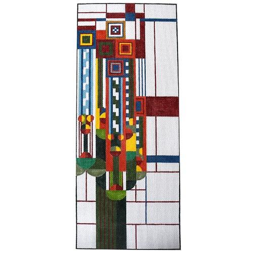 Saguaro Forms and Cactus Flowers Painted Canvas Danji Designs - 1