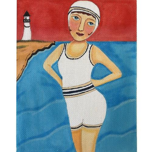 Sally at the Seashore Painted Canvas Love You More - 1
