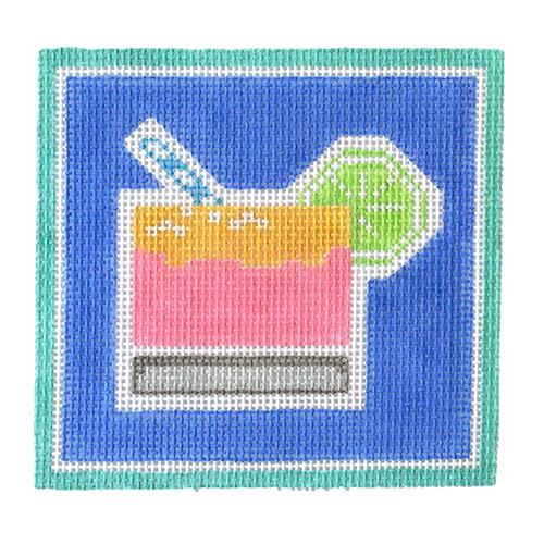 Salt on the Rim Painted Canvas Frances Mary Needlepoint - 1