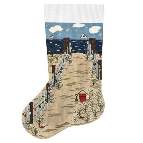 Sanddune Stocking Painted Canvas J. Child Designs - 1