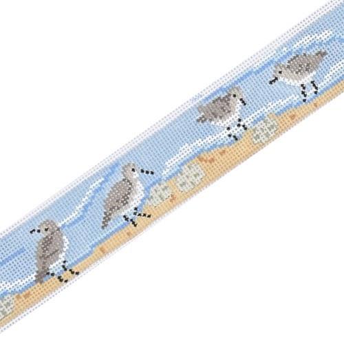 Sandpipers Belt Painted Canvas Susan Roberts Needlepoint Designs, Inc. - 1