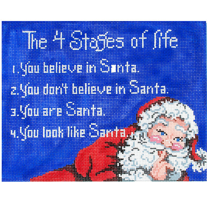 Santa 4 stages of life Painted Canvas Patti Mann - 1