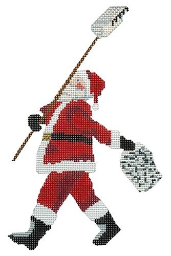 Santa Clammer Painted Canvas PIP & Roo