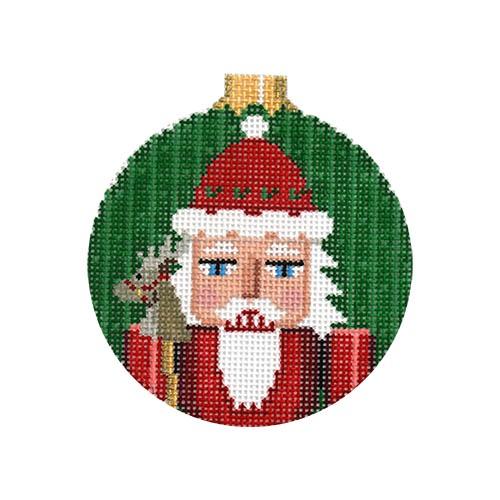 Needlepoint Nutcracker Canvas, Needlepoint Canvas Designs, Christmas online Needlepoint, Santa Nutcracker Needlepoint Canvas, Needlepoint Supplies