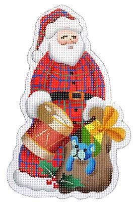 Santa Painted Canvas Kirk & Bradley - 1
