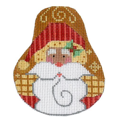 Santa Pear Painted Canvas Danji Designs - 1
