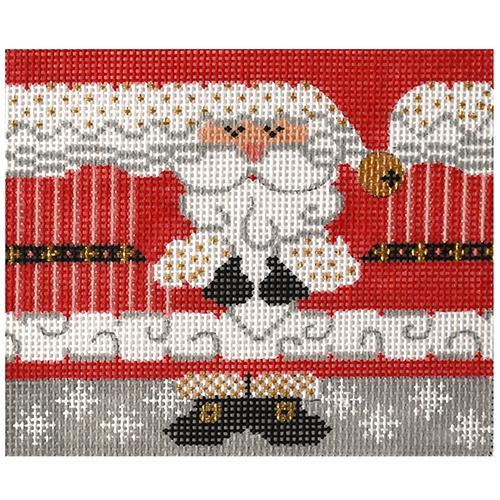 Santa Roll Up Small Painted Canvas Danji Designs - 1