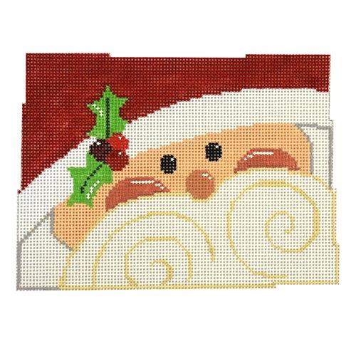 Santa Shaped Colorado Painted Canvas The Meredith Collection - 1