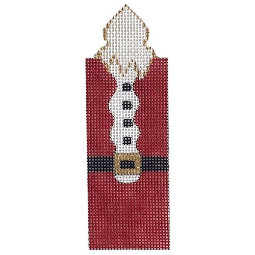 Santa Suit Candle Painted Canvas Alice Peterson Company - 1