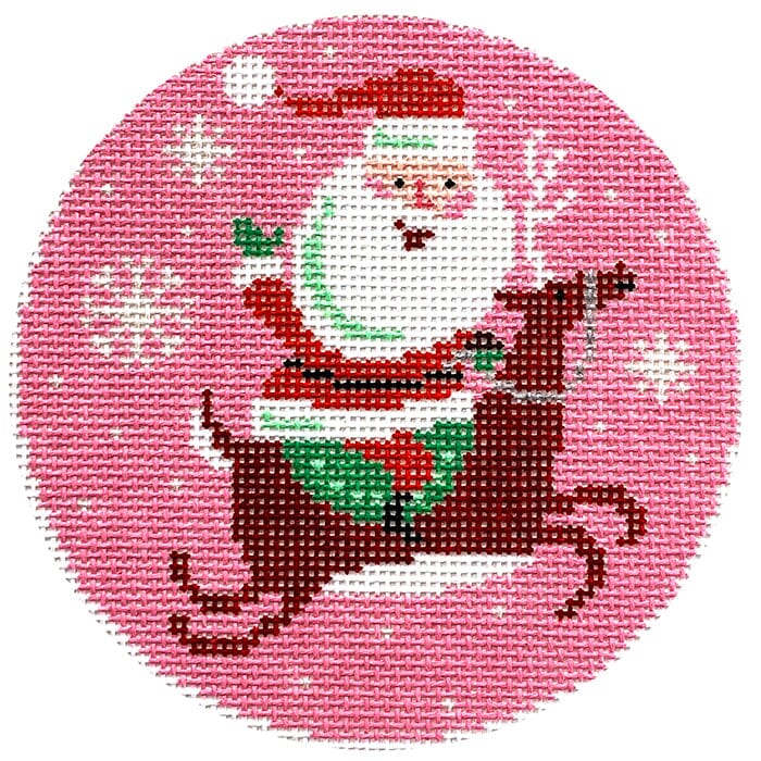 Santa's Ride Painted Canvas Lauren Bloch Designs - 1