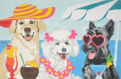 Sassy Lassies Painted Canvas CBK Needlepoint Collections
