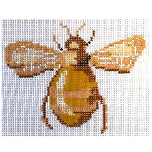 Scarab Collection Yellow Painted Canvas The Plum Stitchery - 1