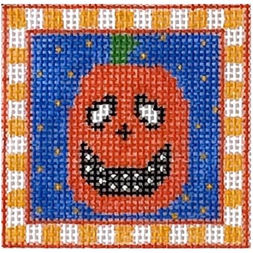 Scary Punkin' with Stitch Guide Painted Canvas The Princess & Me