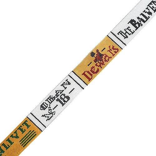 Scotch Labels Belt Painted Canvas The Meredith Collection - 1