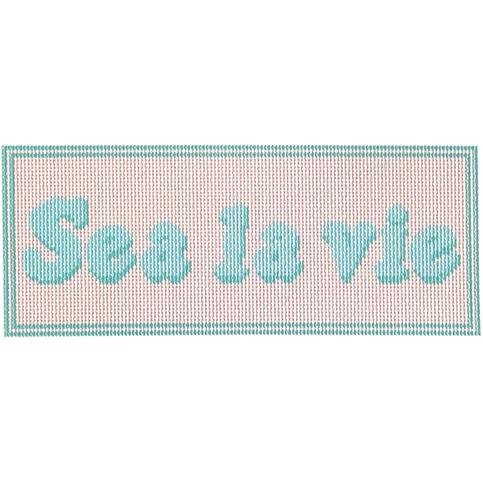 Sea La Vie Canvas Printed Canvas Needlepoint To Go