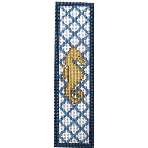 Seahorse Bookmark Painted Canvas J. Child Designs - 1